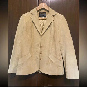 BRAZILIAN LEATHER jacket SPLIT END LTD Size 9 VINTAGE 80s